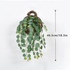 Artificial Eucalyptus Hanging Vines – Tropical Fake Rattan Wall Decor for Home, Wedding & Balcony