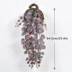 Artificial Eucalyptus Hanging Vines – Tropical Fake Rattan Wall Decor for Home, Wedding & Balcony