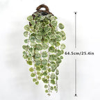 Artificial Eucalyptus Hanging Vines – Tropical Fake Rattan Wall Decor for Home, Wedding & Balcony
