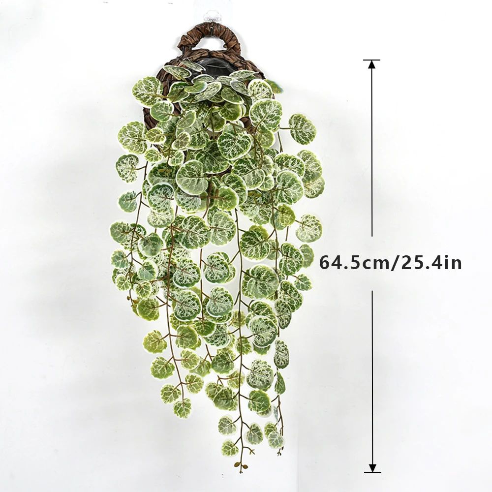 Artificial Eucalyptus Hanging Vines – Tropical Fake Rattan Wall Decor for Home, Wedding & Balcony