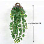 Artificial Eucalyptus Hanging Vines – Tropical Fake Rattan Wall Decor for Home, Wedding & Balcony