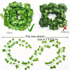 30pcs Artificial Ivy Leaf Hanging Vines – Faux Greenery Garland for Home, Wedding & Wall Decor