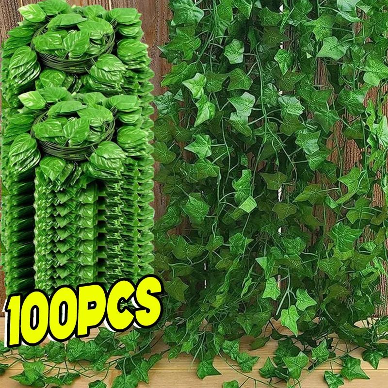 30pcs Artificial Ivy Leaf Hanging Vines – Faux Greenery Garland for Home, Wedding & Wall Decor