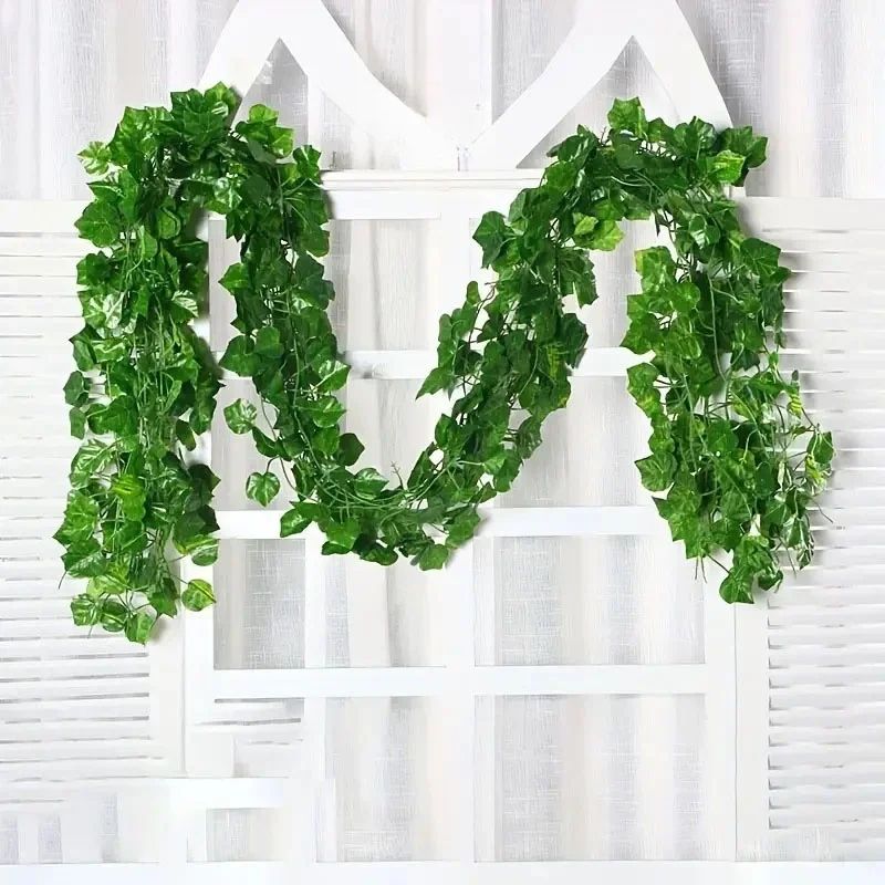 30pcs Artificial Ivy Leaf Hanging Vines – Faux Greenery Garland for Home, Wedding & Wall Decor