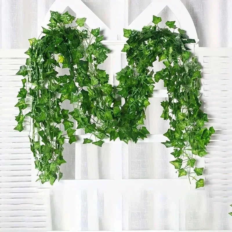 30pcs Artificial Ivy Leaf Hanging Vines – Faux Greenery Garland for Home, Wedding & Wall Decor