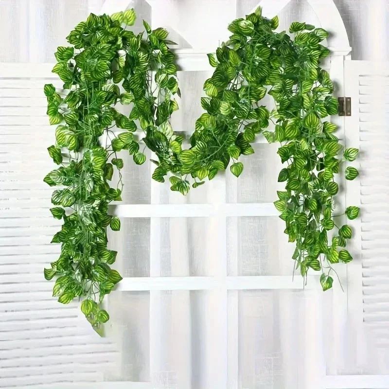 30pcs Artificial Ivy Leaf Hanging Vines – Faux Greenery Garland for Home, Wedding & Wall Decor