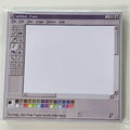 Vintage Computer Sticky Notes Sheet Retro Drawing Memo Pad