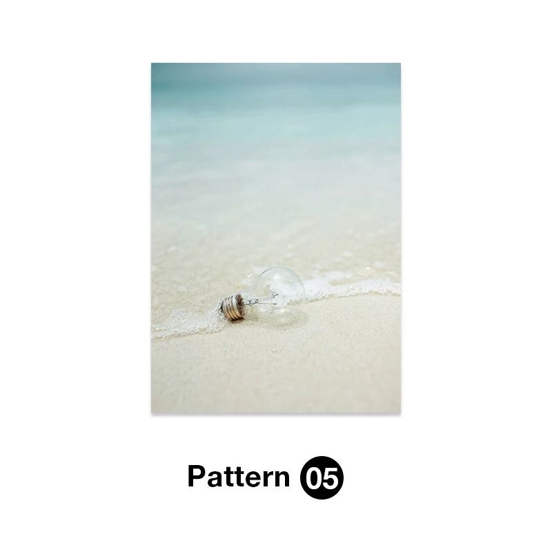 Tropical Ocean Shell Canvas Wall Art Summer Beach Aesthetic Print