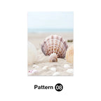 Tropical Ocean Shell Canvas Wall Art Summer Beach Aesthetic Print