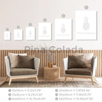 Tropical Ocean Shell Canvas Wall Art Summer Beach Aesthetic Print