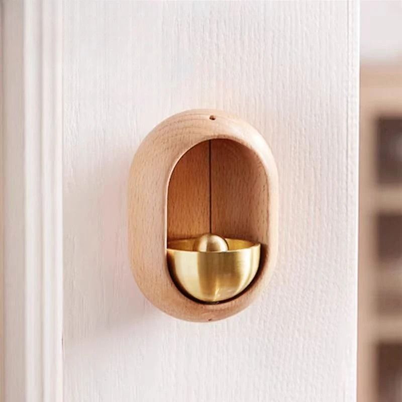 Magnetic Wooden Door Chime Bell Minimalist Shop Entry Wind Chime