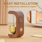 Magnetic Wooden Door Chime Bell Minimalist Shop Entry Wind Chime