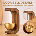 Magnetic Wooden Door Chime Bell Minimalist Shop Entry Wind Chime