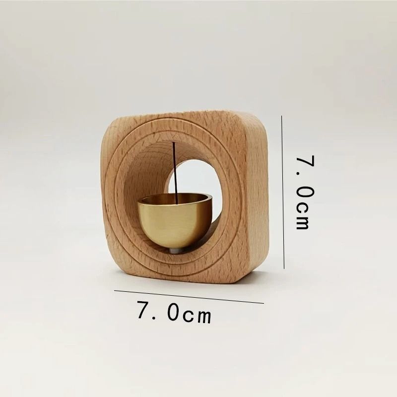 Magnetic Wooden Door Chime Bell Minimalist Shop Entry Wind Chime