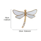 Golden Mirror-Finish Dragonfly Wall Hanging Resin Decor