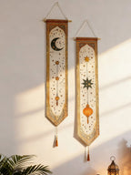 Islamic Ramadan Moon Star Lantern Wall Banner Eid Mubarak Tapestry Decor