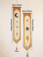Islamic Ramadan Moon Star Lantern Wall Banner Eid Mubarak Tapestry Decor