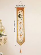 Islamic Ramadan Moon Star Lantern Wall Banner Eid Mubarak Tapestry Decor