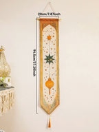 Islamic Ramadan Moon Star Lantern Wall Banner Eid Mubarak Tapestry Decor