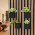 Square Acoustic Panel Shelf Rack for Plants and Room Decor