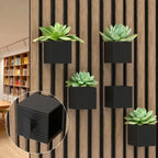 Square Acoustic Panel Shelf Rack for Plants and Room Decor