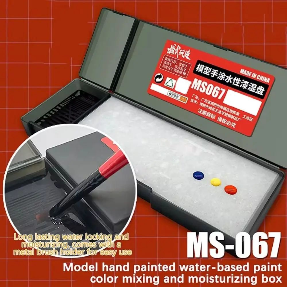 Portable Wet Palette for Miniature Painting and Acrylic Paint Storage
