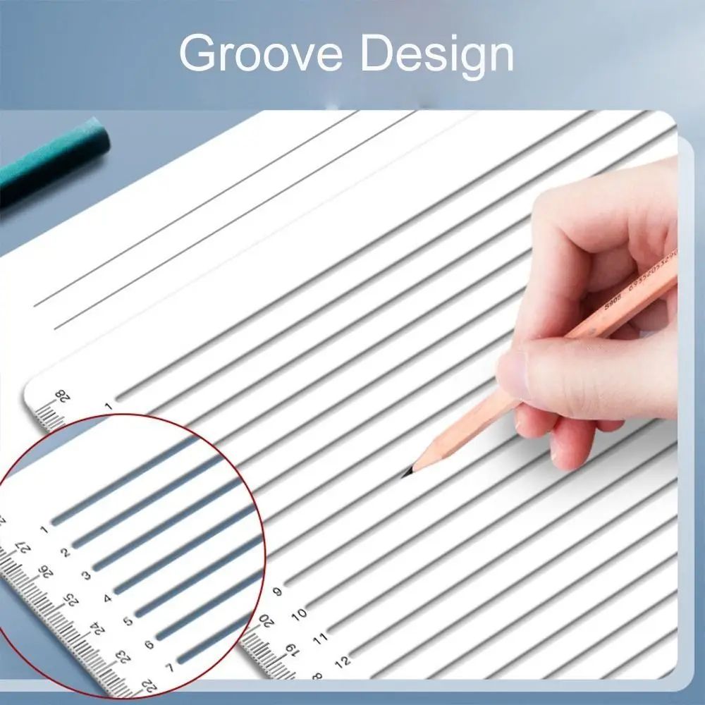 Transparent Calligraphy Stencil Ruler Template for Handwriting Practice