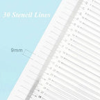 Transparent Calligraphy Stencil Ruler Template for Handwriting Practice