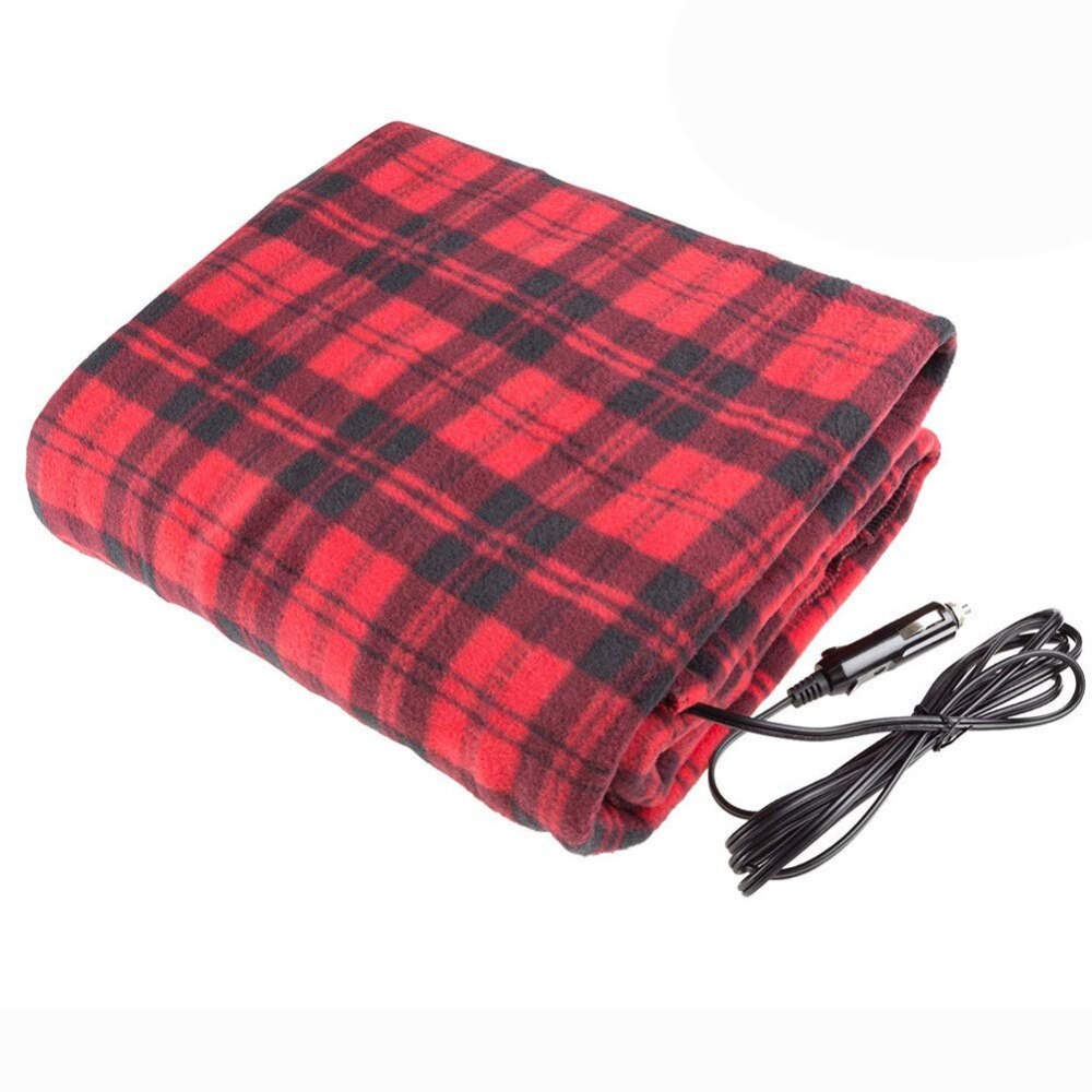 Premium Heated Car Blanket – Cozy Electric Car Heating Blanket with 12V Adapter