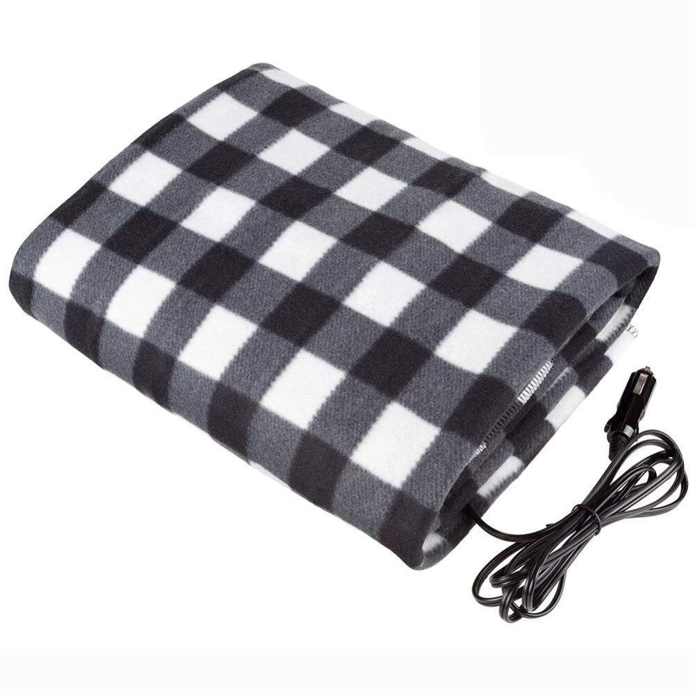 Premium Heated Car Blanket – Cozy Electric Car Heating Blanket with 12V Adapter