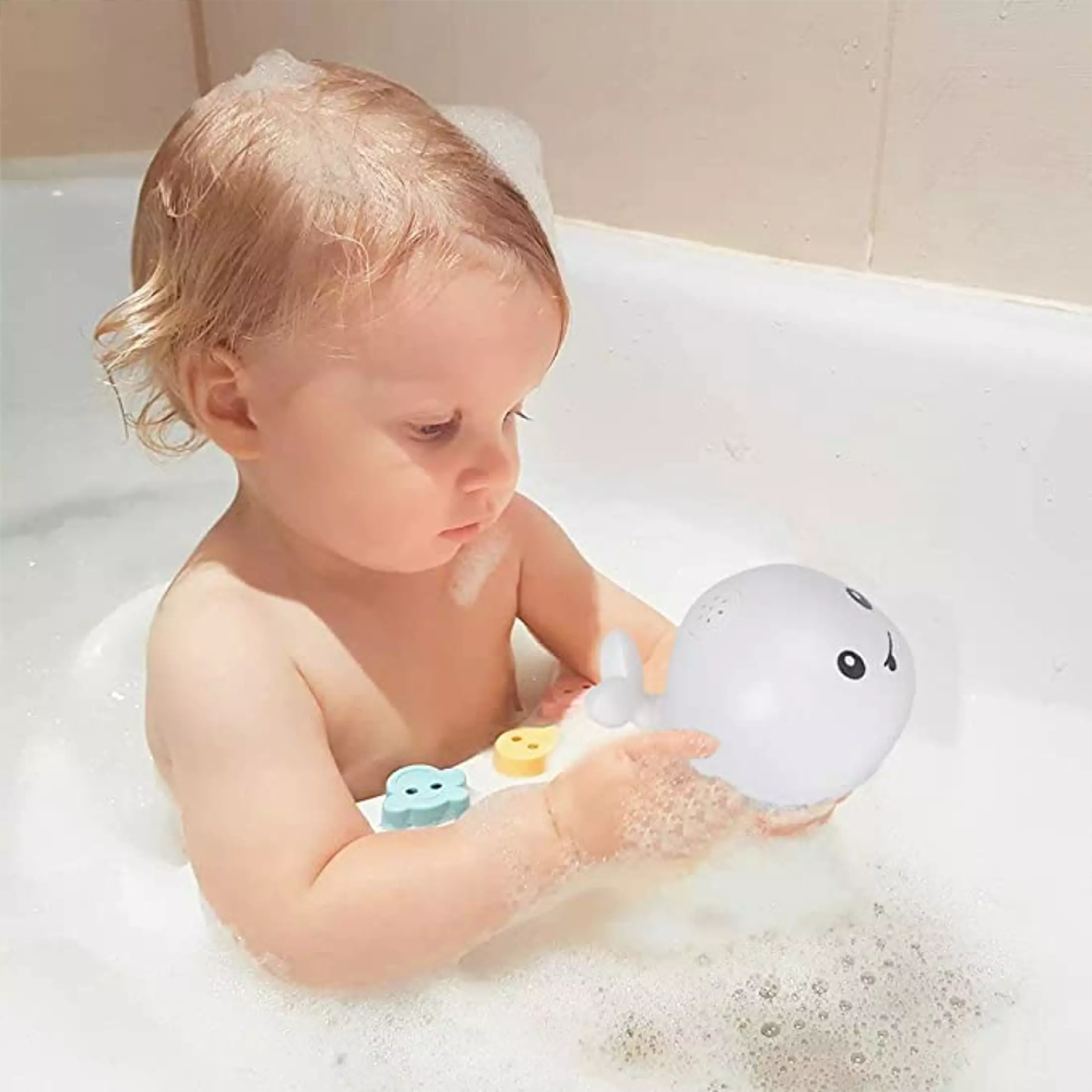 Light Up Whale Bathtub Toy For Kids