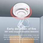 Smart WiFi Smoke Detector Alarm with 85dB Alert and App Control for Home Safety