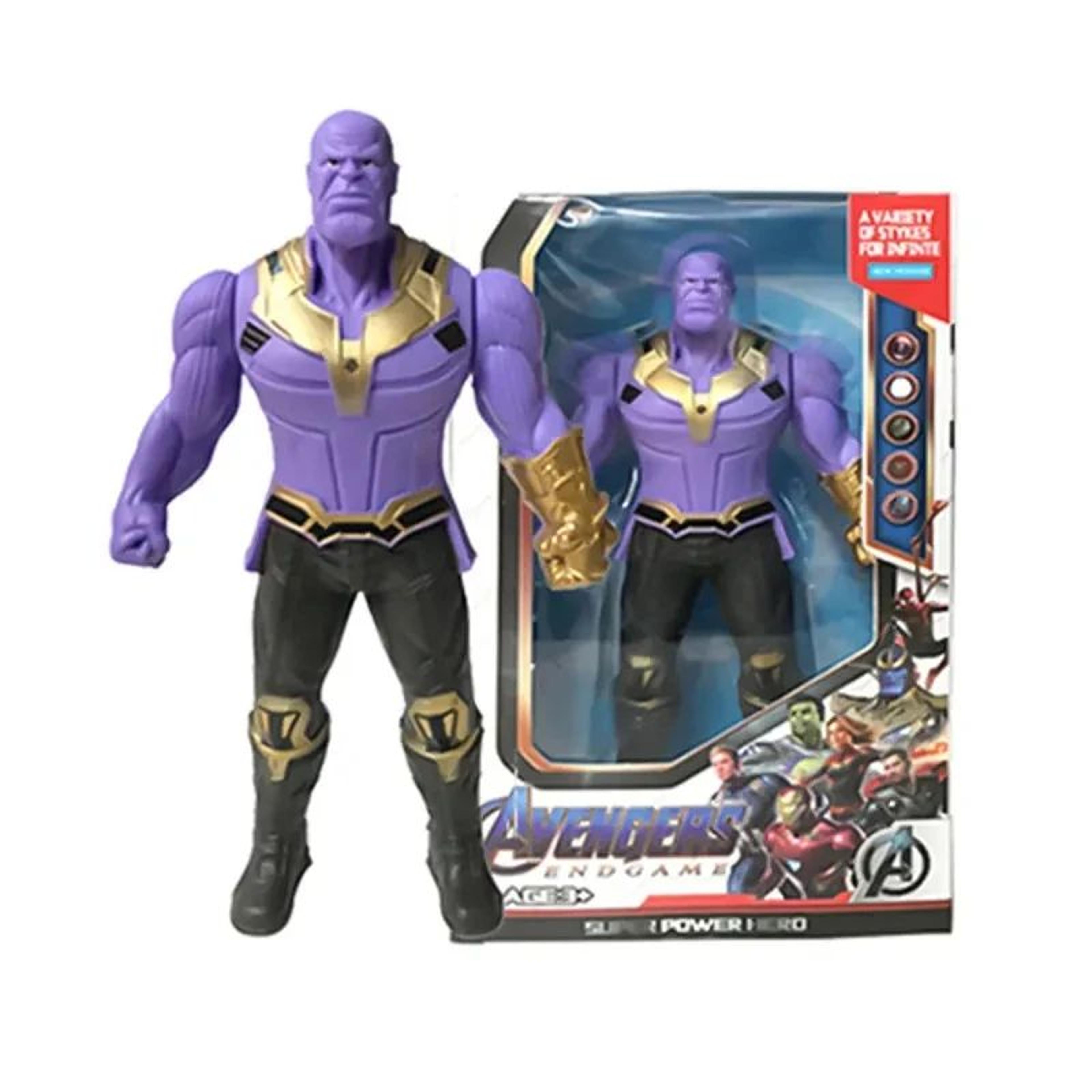 Marvel Superhero Glow Action Figure Set Spider Man Toys, Hulk & Iron Man Mini Collectibles