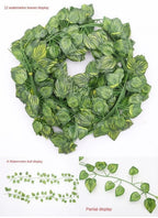 2.1M Artificial Ivy Garland for Wall Decor, Wedding Greenery & Home Styling