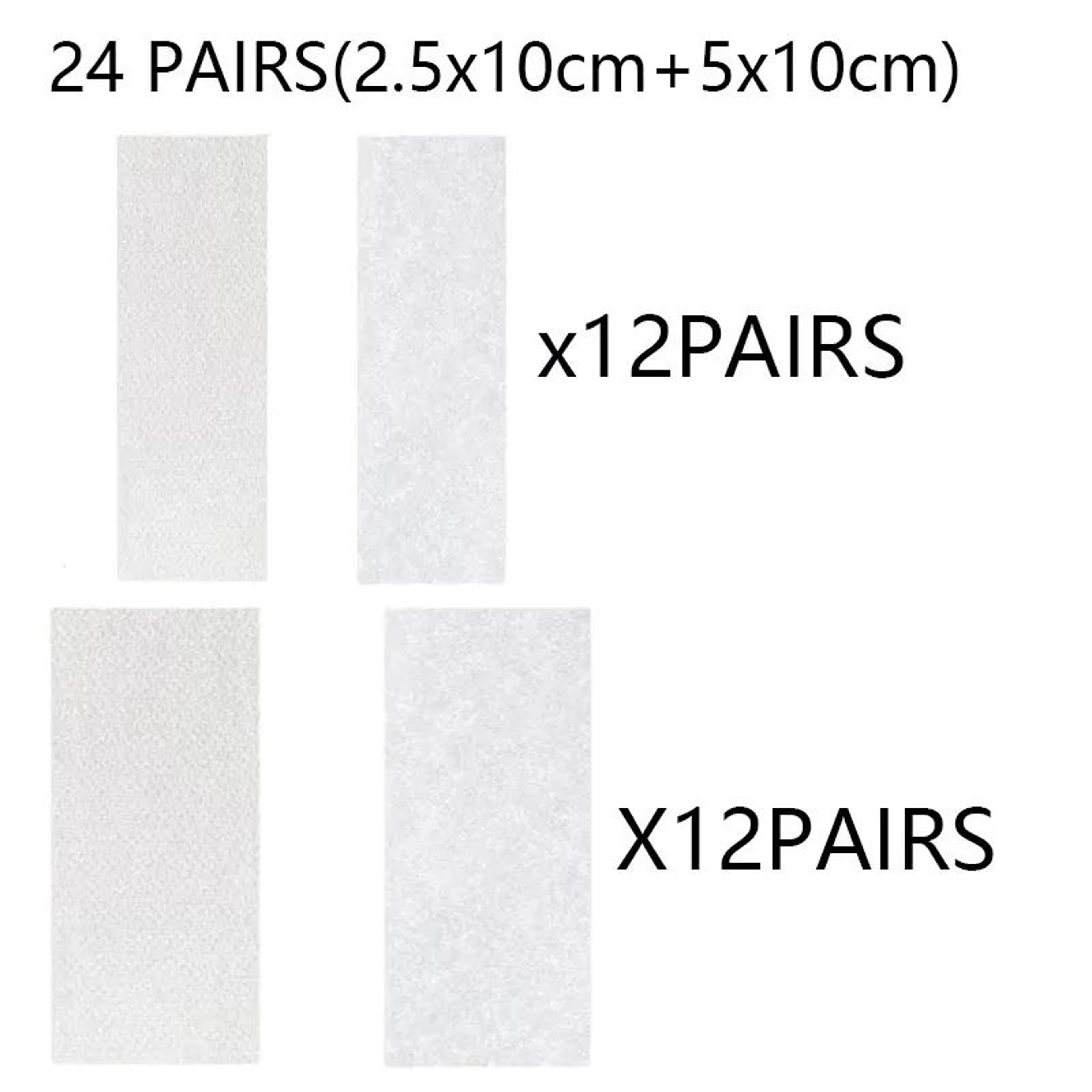 Heavy Weight Hook and Loop Adhesive Mounting Strips – Strong Double-Sided Fasteners for Picture Frames & Wall Hanging