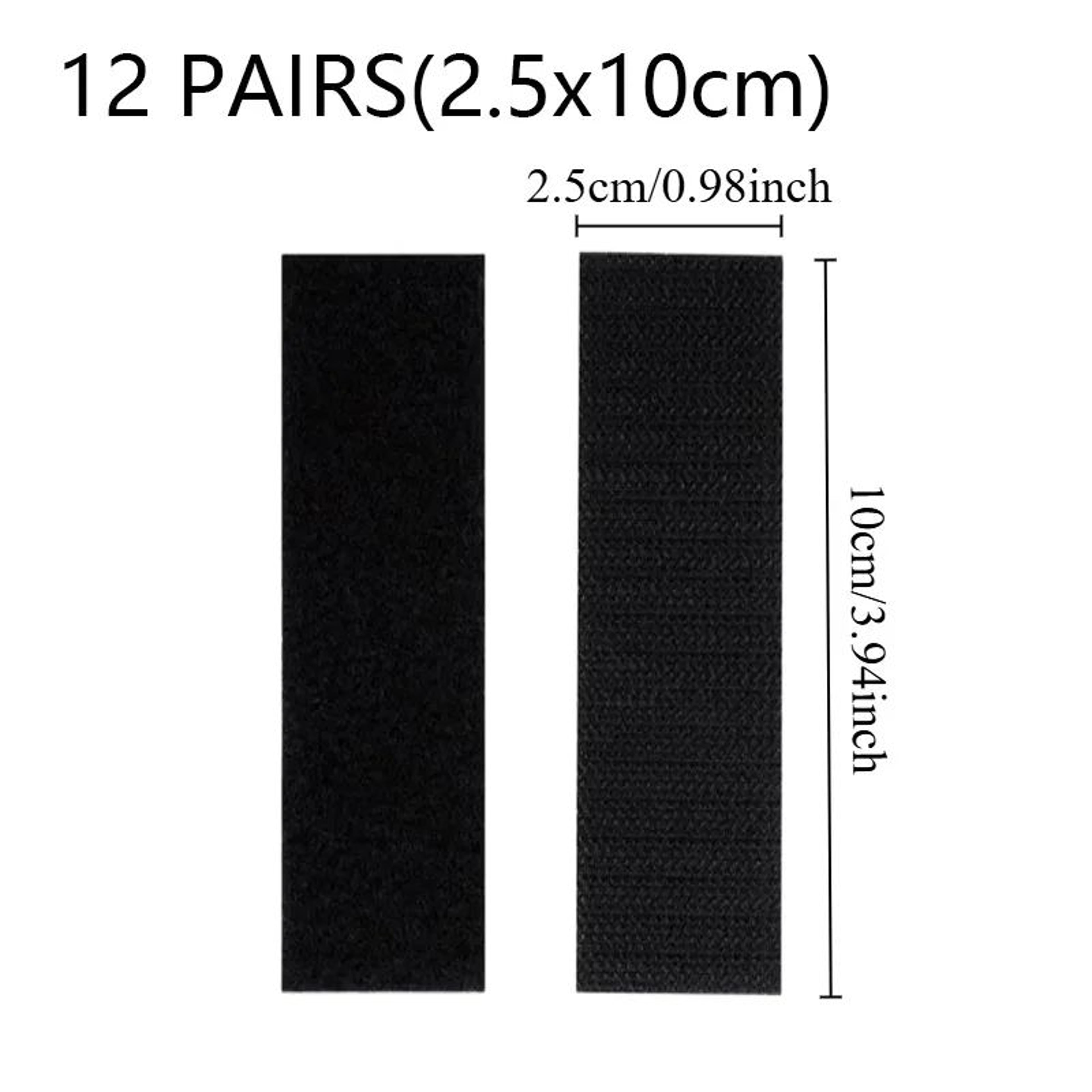 Heavy Weight Hook and Loop Adhesive Mounting Strips – Strong Double-Sided Fasteners for Picture Frames & Wall Hanging