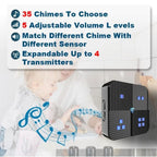 Driveway Alarm Long Range Wireless Motion Sensor System for Outdoor and Indoor Security