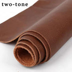 Genuine Top-Grain Cowhide Leather Fabric – Premium Brown Upholstery Material for Sofas, Headboards, and Crafts