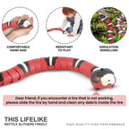 Smart Sensing Cat Toys Interactive Automatic Eletronic Snake Cat Teaser Indoor Play Kitten Toy USB Rechargeable for Cats