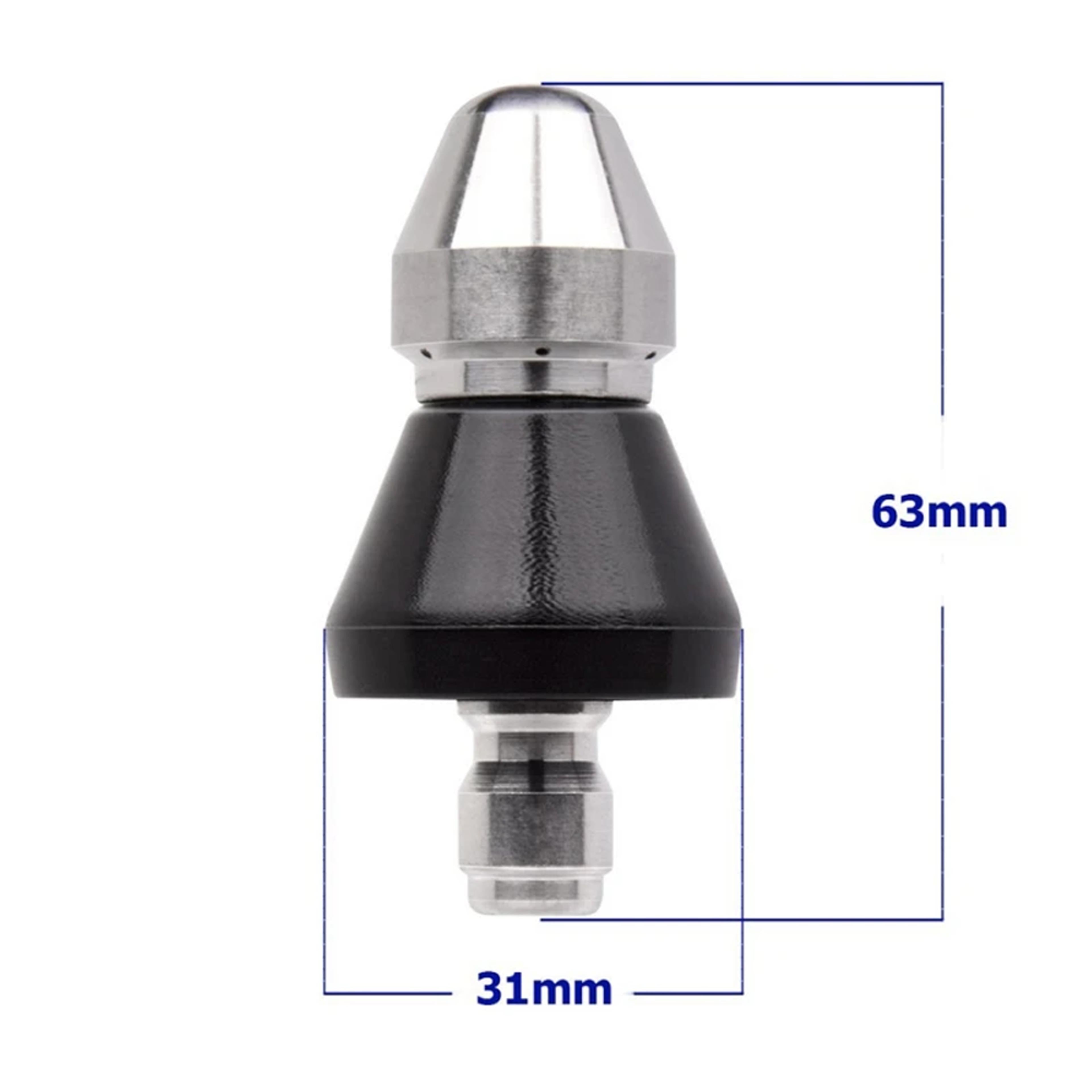 High-Pressure Nozzle Jet Cleaning Tool Sewer Jetter Kit for Pressure Washer