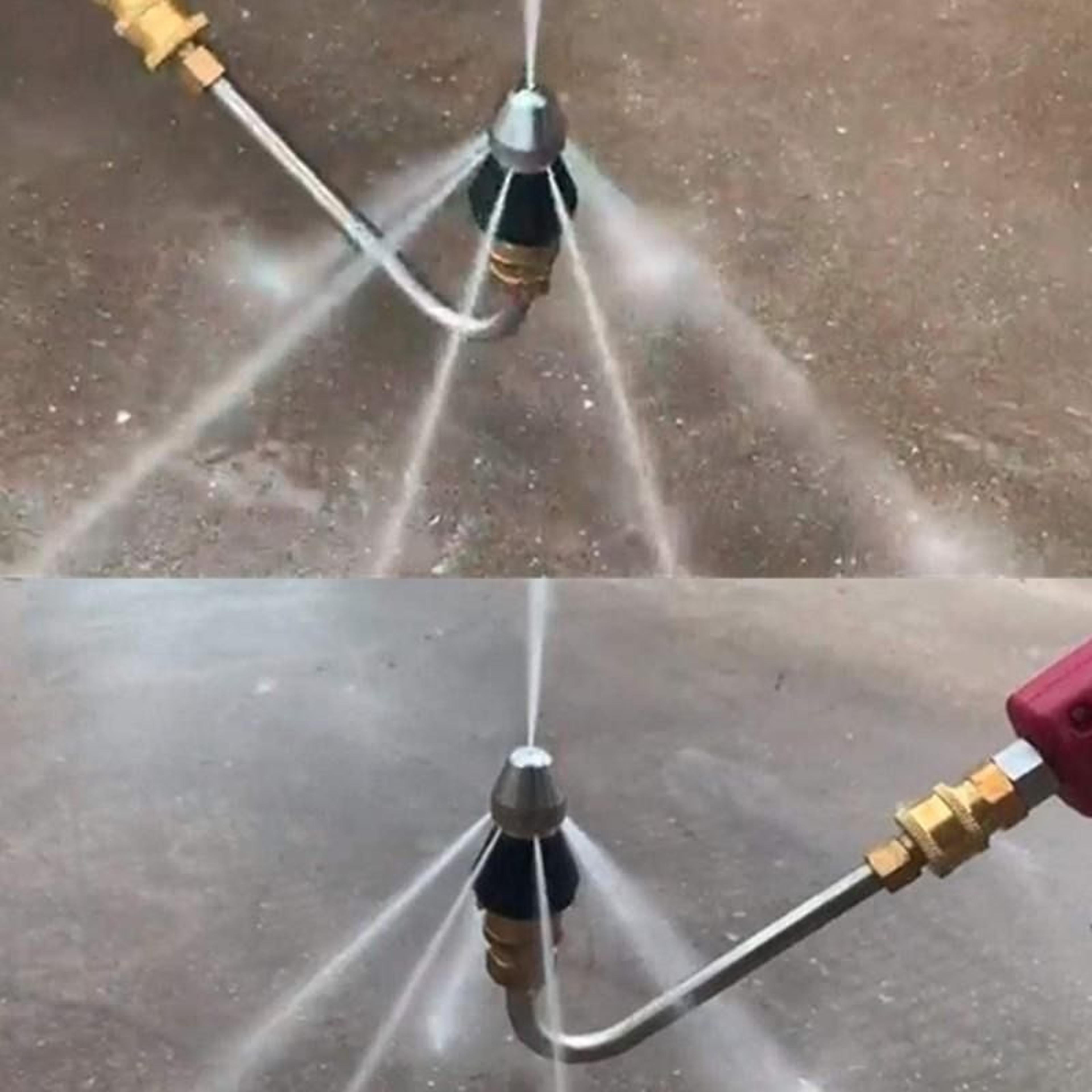 High-Pressure Nozzle Jet Cleaning Tool Sewer Jetter Kit for Pressure Washer