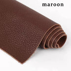Genuine Top-Grain Cowhide Leather Fabric – Premium Brown Upholstery Material for Sofas, Headboards, and Crafts