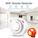 Smart WiFi Smoke Detector Alarm with 85dB Alert and App Control for Home Safety