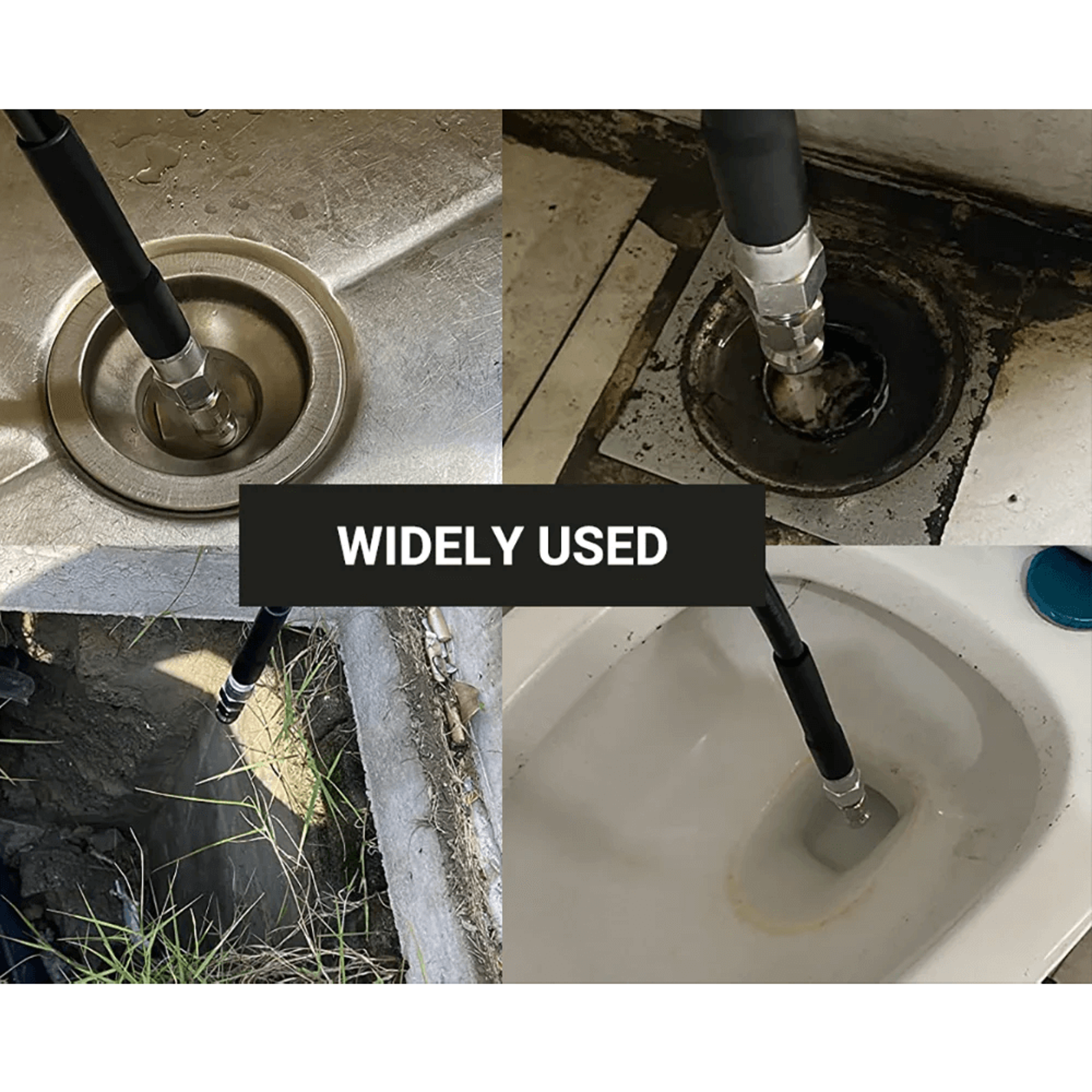 High-Pressure Nozzle Jet Cleaning Tool Sewer Jetter Kit for Pressure Washer