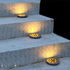LED Solar In-Ground Pathway Lights - Solar Driveway & Sidewalk Ground Lighting