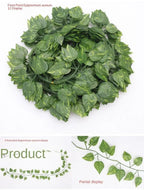 2.1M Artificial Ivy Garland for Wall Decor, Wedding Greenery & Home Styling