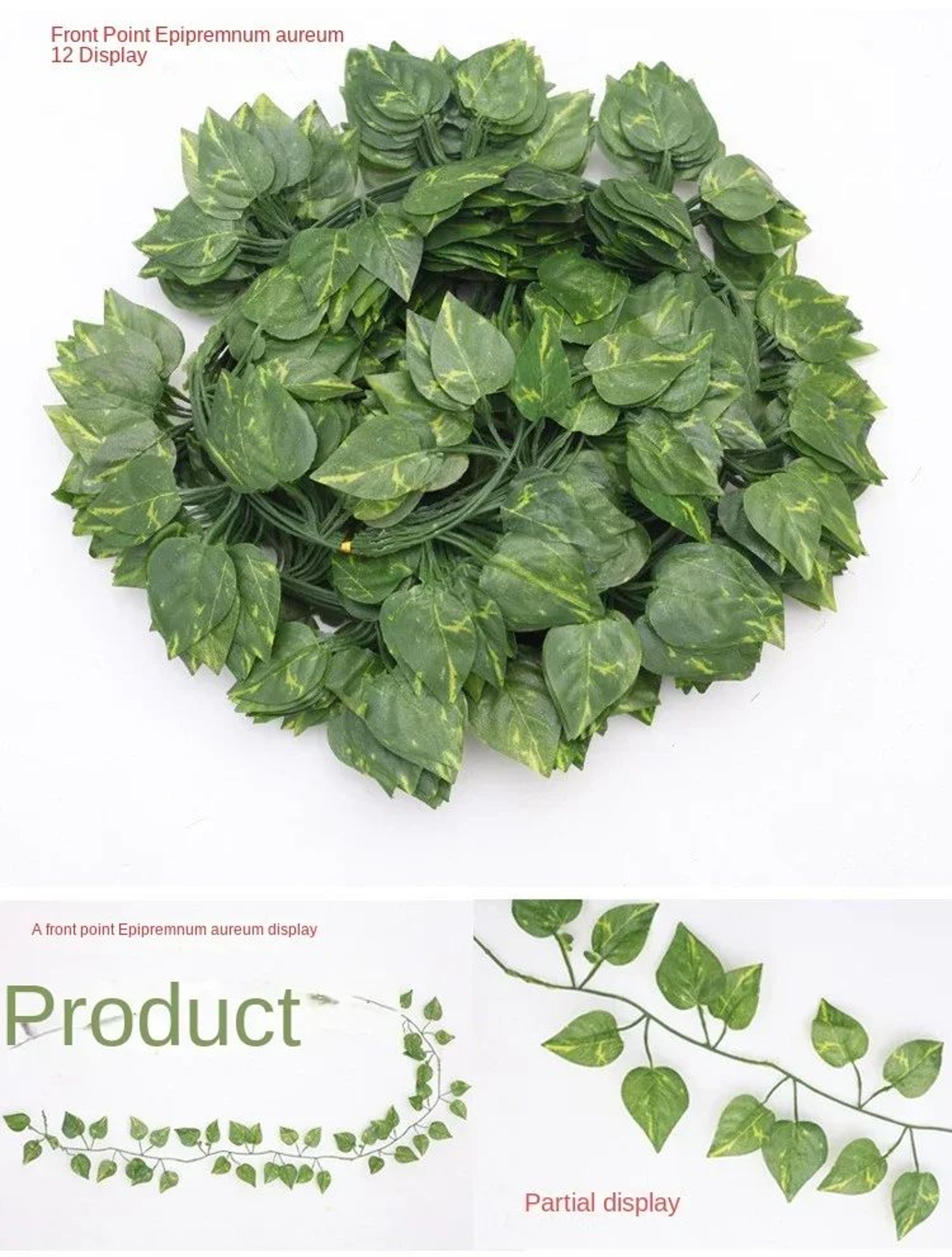 2.1M Artificial Ivy Garland for Wall Decor, Wedding Greenery & Home Styling