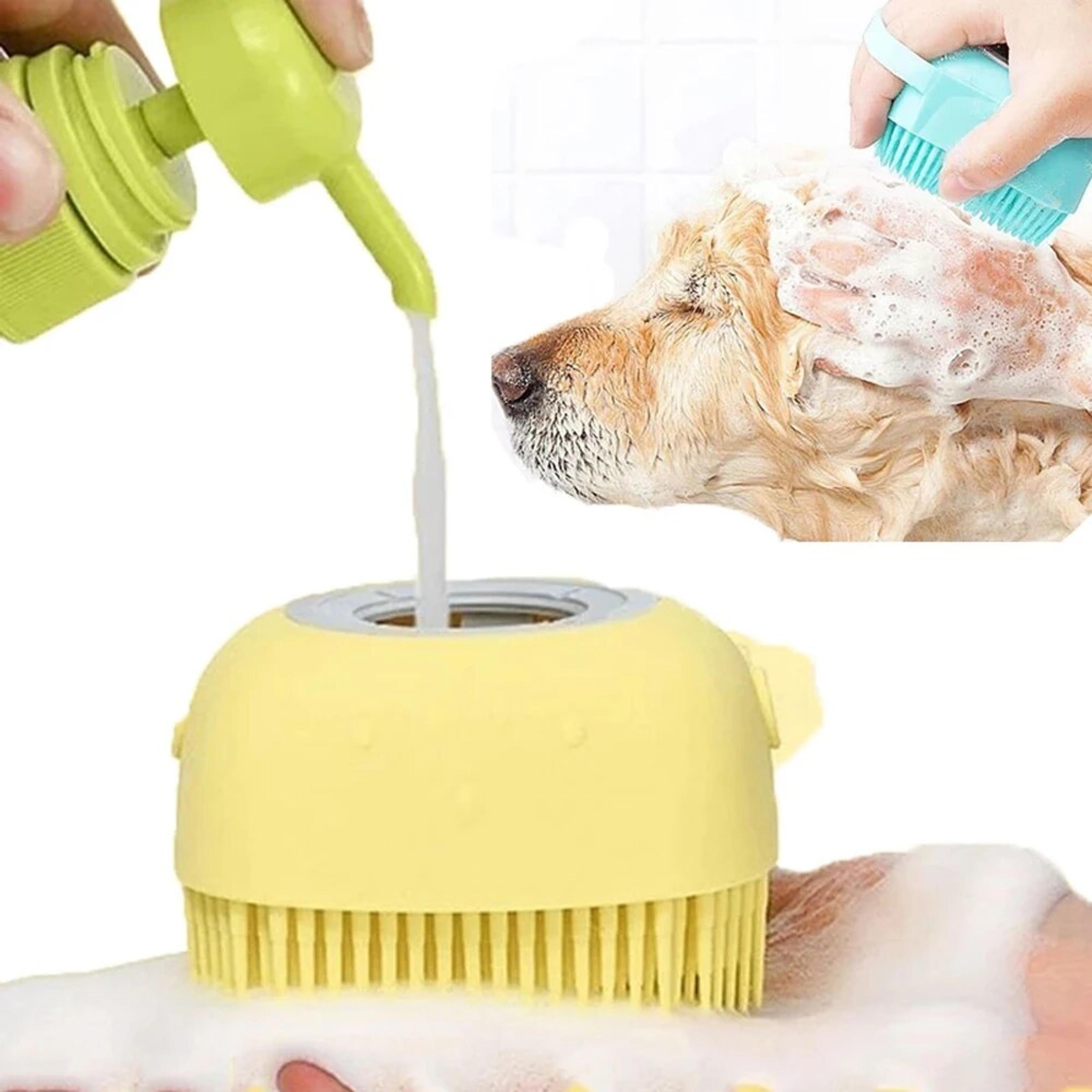 Soft Silicone Dog Bath Brush Gloves - Pet Grooming Essential
