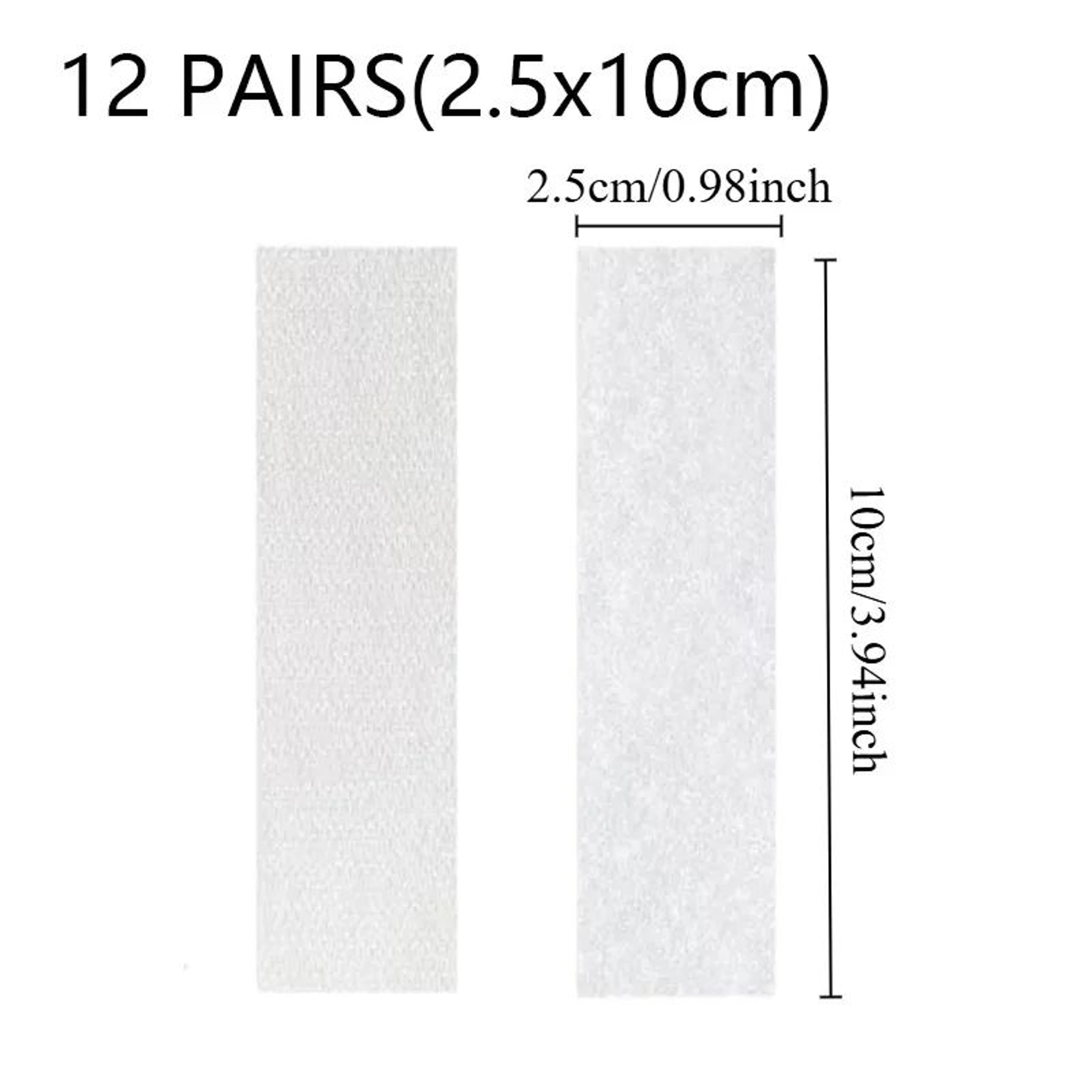 Heavy Weight Hook and Loop Adhesive Mounting Strips – Strong Double-Sided Fasteners for Picture Frames & Wall Hanging