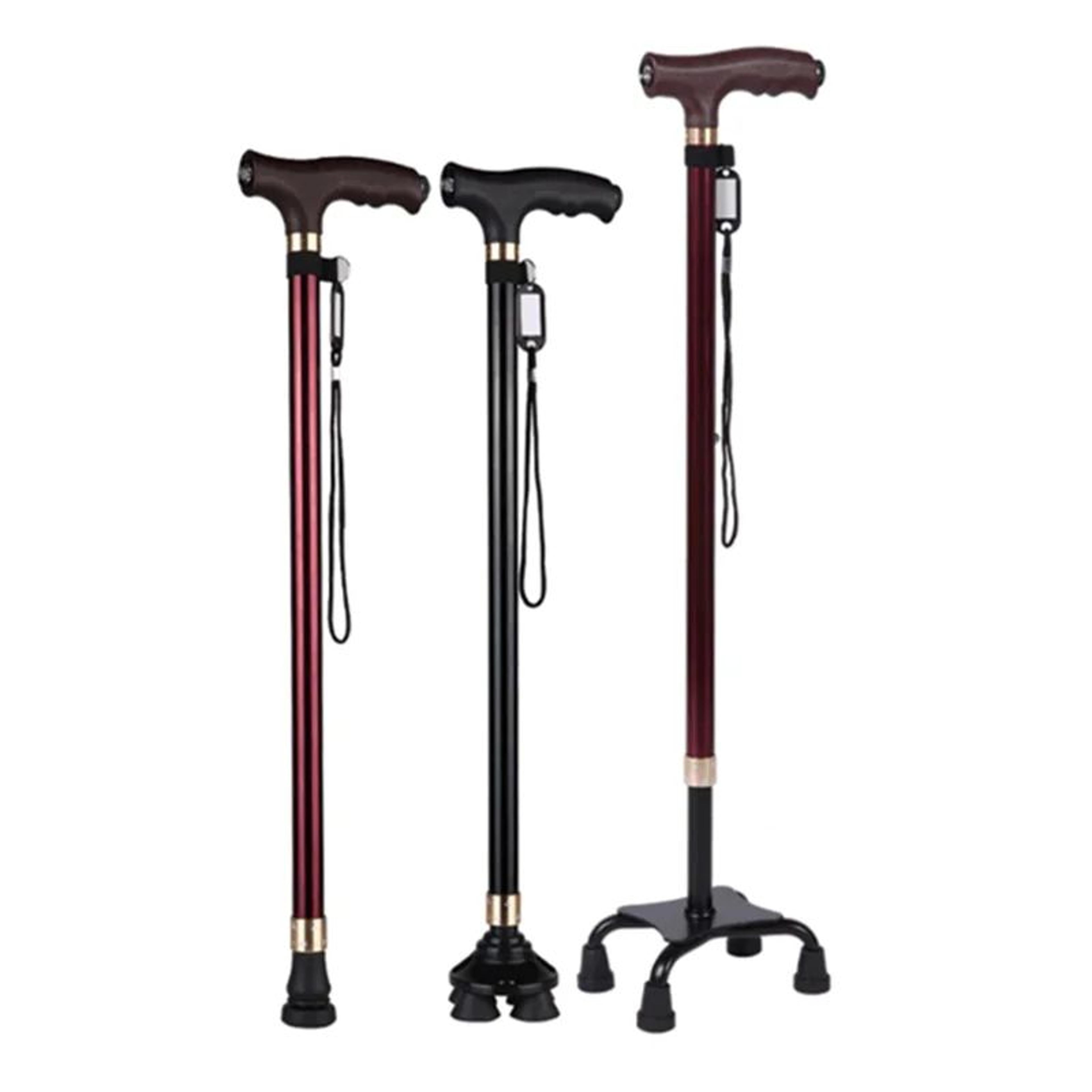 Premium Retractable Adjustable Walking Cane with LED Light for Seniors & Elders
